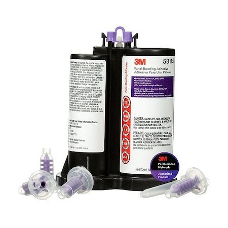 3M Abrasives Panel Bonding Adhesive, Not Applicable Series, Black, 15.22 fl oz, Cartridge 7100016211