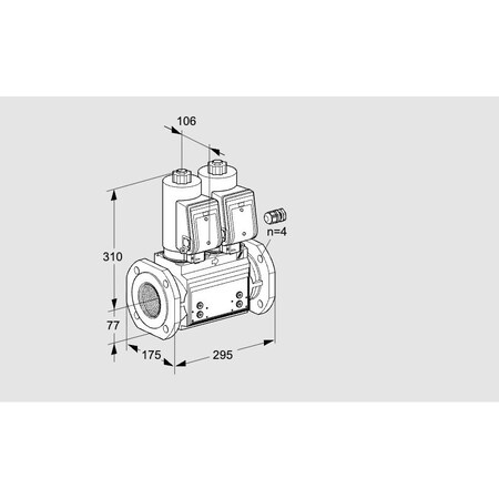 Honeywell Kromschroder VLV, DBL SOLND, 65MM ISO FLG, VCS665F05NNW KS88204922