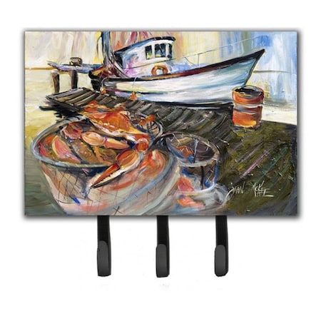 Carolines Treasures Blue Crab Trap Leash and Key Holder JMK1104TH68