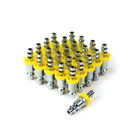 Tinkertools Industrial Plug Steel 0.25 x 0.25 in. Push Lock Hose Barb, 25PK TI3131729