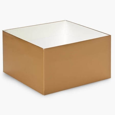 Nashville Wraps Metallic Gold Box Base, 10x10x5.5, 25PK GBB10GO