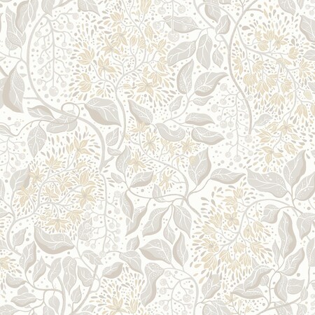 A-Street Prints Turi Khaki Twining Vines Wallpaper 4143-22023