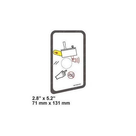 Skyjack REPLACEMENT LABEL, VL, SECONDARY GUARDING 166139