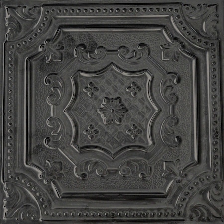 Shanko All Day Tony Pattern 612 Antique Onyx Surface Mount Vintage Hand Painted Standard CeilingTiles, 12PK ADT612-NU-STD-ATONY-12