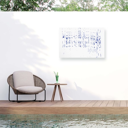 Trademark Fine Art Outdoor Canvas Art Djaheda Richers 'Summer Rain' Wall Art for Patios, or Gardens 1X24762-OC1624WR