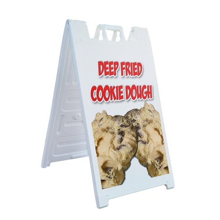 Signmission Deep Fried Cookie Dough, A-Frame & 2 Sign Inserts, Heavy-Duty Plastic Frame SBHD-C-2436-Deep Fried Cookie Dough