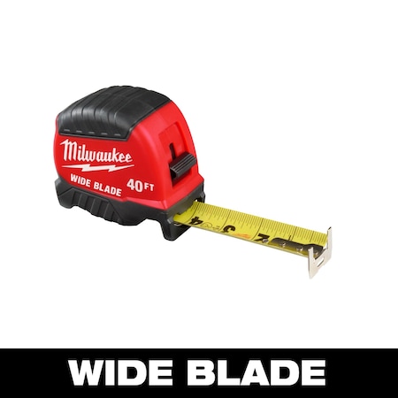 Milwaukee Tool Blade Tape Measure, 40FT Wide 48-22-1240