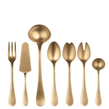 Mepra Epoque Pewter Gold Serving Set - 7 Pcs. 10682207PO