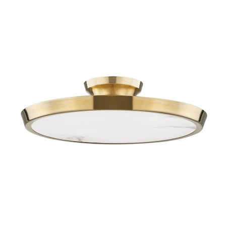 Hudson Valley Lighting Draper 0 Light Flush Mount 15.5 In. Aged Brass 3600-AGB