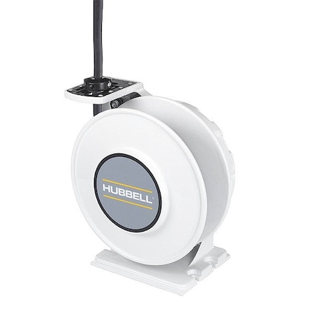 Hubbell Wiring Device-Kellems ExtensionCordReel, White, 35ft, 10AWG HBLW35103W