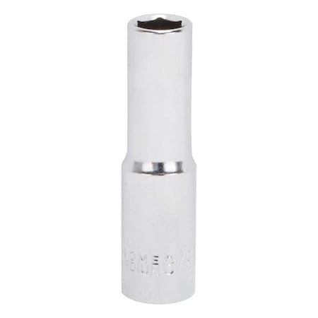 Vulcan Drive Socket, 3/8 in Socket, 3/8 in Drive, 6-Point, Chrome Vanadium Steel, Chrome, MT6495576 MT6495576