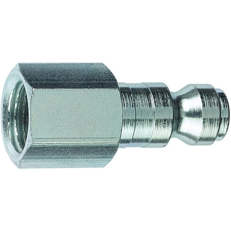 Tru-Flate Plug, 1/4 in, FNPT, Steel 12-611