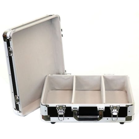 Deejay Led Lightweight CD Case w/3 Rows Holds up to 65 Jewel Cases or up to 200 Plastic Sleeves TBHECD3BK