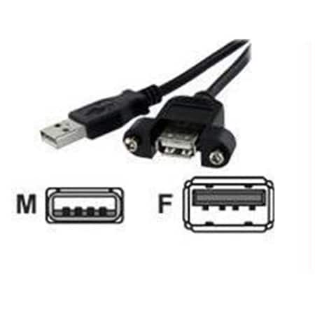 Ezgeneration 1 Ft Panel Mount Usb Cable A To A - F/M EZ523419