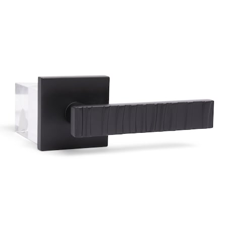 Mcbowery Groove Matte Black Double Dummy Modern Door Lever MB-1104DMMB