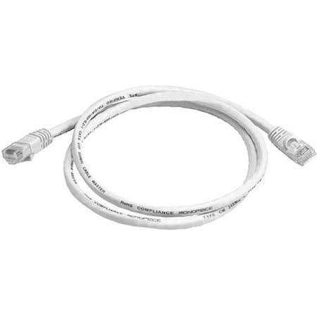 Monoprice Patch Cord, Cat 6, Booted, White, 3.0 ft. 2299