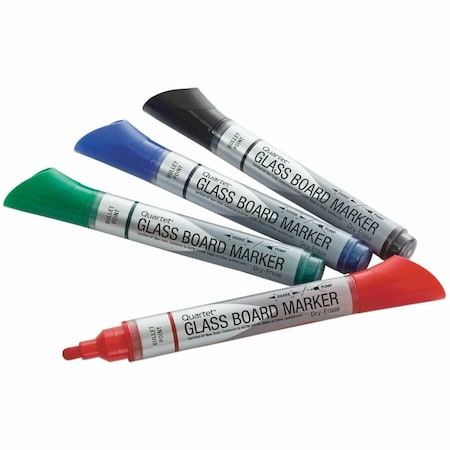 Quartet Premium Glass Board Dry Erase Marke, PK4 79552-A