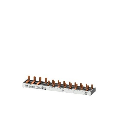 Siemens compact Pin Busbar 10mm2 connection: 3p/N FI N-right 1x RCCB 4-pole + 8x 5ST3783-0