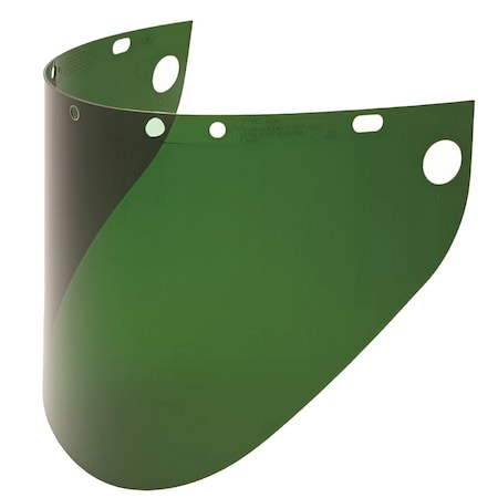 Fibre-Metal By Honeywell Universal Fit Propionate Safety Visor, Dark Green- .060" Thickness 4199DGN