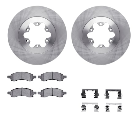 Dynamic Friction Co DFC Brake Rotor- Heavy Duty Brake Pad includes Hardware 6412-48124
