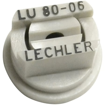 Green Leaf Spray Nozzle, Multi-Range Universal Flat, Polyoxymethylene, White LU 80-06 6PK