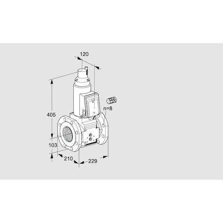 Honeywell Kromschroder VLV, SOLND, GAS, SZ 8, DN100, FLG TO ISO 7005 KS88204918