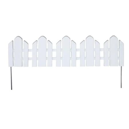 Emsco Group Emsco  22 x 5 in. Dackers Adirondack Style Flexible Border Edging, White 2090-1