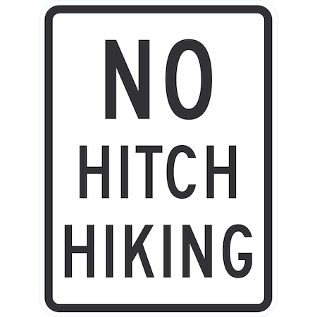 Lyle R9-4A, No Hitch Hiking (Was R9-4 In 2004 SHS), 18x24, High Intensity Prismatic, White G-10848-HI_18x24