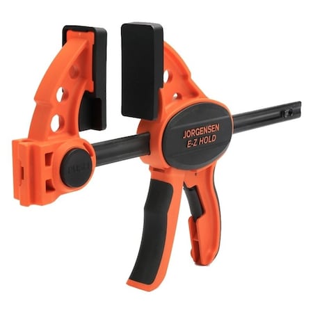 Pony E-Z HOLD Series Medium-Duty Expandable Bar Clamp, 300 lb, 6 in Max Opening Size, 3-3/8 in D Throat 33406