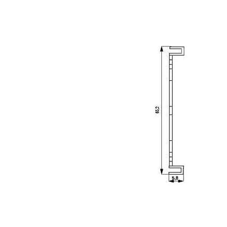Siemens DELTA profil, titanium white Intermediate frame 65x 65 mm for devices 5TG1806