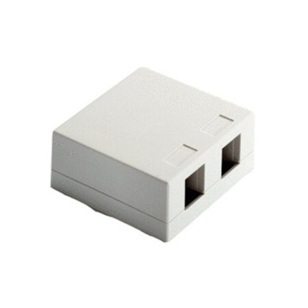 On-Q TWO PORT SURFACE MNT BOX WH (M10)  WP3502WH