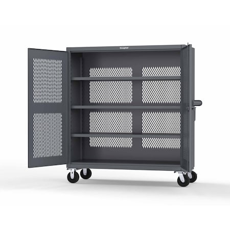 Strong Hold 12 GA Extreme Duty Ventilated (Hex) Double Shift Cabinet 56-DS-H-248