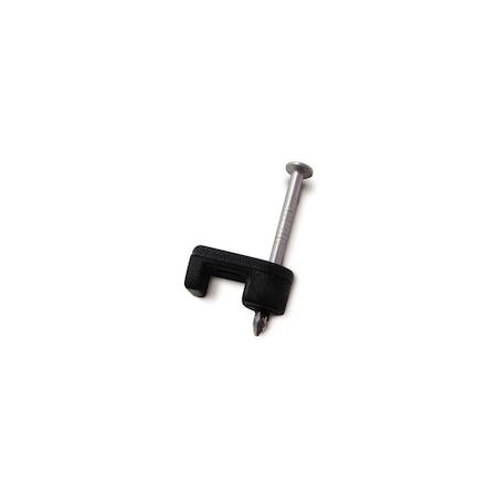 Gb Cable Staple, 3/16 in W Crown, 7/8 in L Leg, Polyethylene Black, 100PK PSB-160
