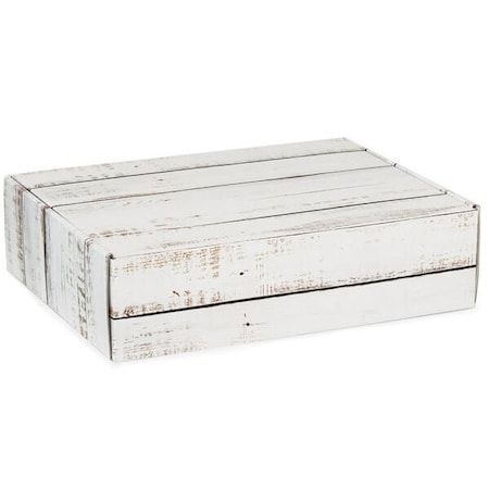 Nashville Wraps Distressed Wood Gourmet Shipping Box, 12x9x3, 6PK 53DW