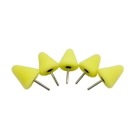 Renegade Products Usa 1/8" Shank Foam Polishing Bits: 5 Pack (1-1/4" Foam Cone) LRSRPFOPB-C1/8