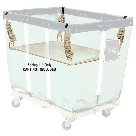 Royal Basket Trucks Basket Spring Lift, 32" L, 20" W, Tan G10-TTX-LSN