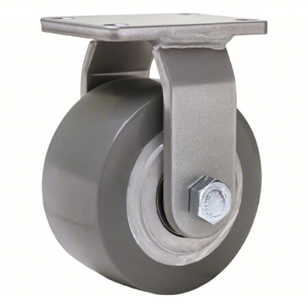 Hamilton Plate Caster, Rigid, Polyurethane, 5 1/8"H R-EN-4GB95