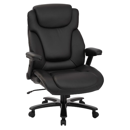 Office Star Products Big and Tall Deluxe High Back Executive Chair, Black 39200