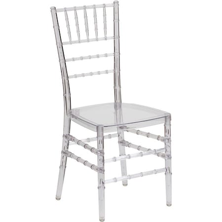 Flash Furniture Traditional Stacking Chiavari Chair, 15-3/4 in W 20" L 36-1/4" H BH-ICE-CRYSTAL-GG