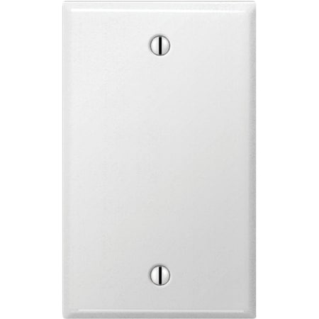 Amerelle 1-Gang Standard Stamped Steel Blank Wall Plate Smooth White C981BW