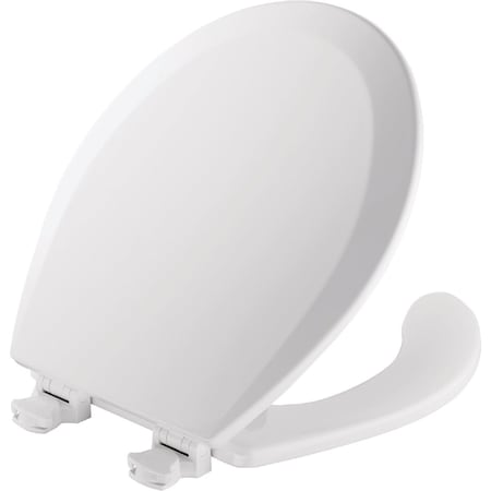 Bemis Mayfair Round Open Front White Toilet Seat with Cover 440EC000
