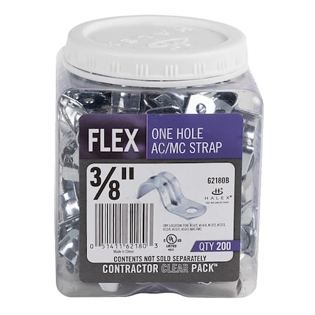 Halex Strap, Conduit Use, 3/8 in, Steel 62180B