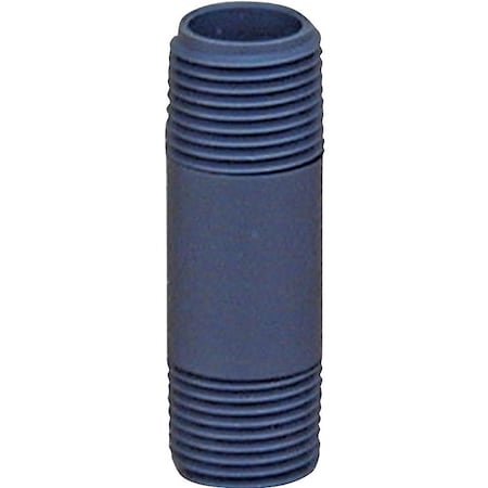 Genova LASCO 212025BC Pipe Nipple, 114 in, PVC, SCH 80 Schedule, 212 in L 212025-BC