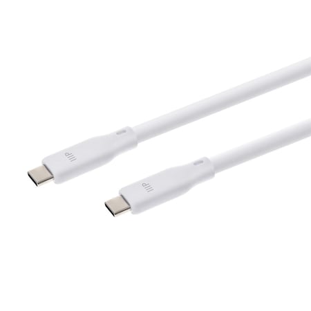 Monoprice USB4 Gen 2 Silicone Cable 6ft White 47201