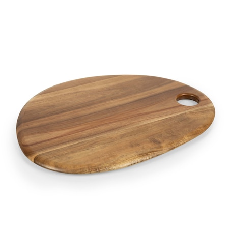 Picnic Time Family Of Brands Pebble Shaped Acacia Serving Board 18 x 15, Natural Acacia 832-18-512-000-0