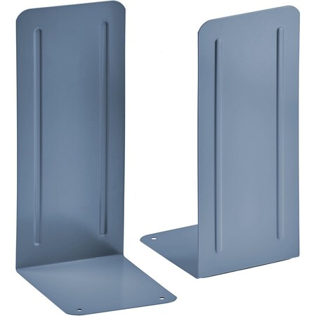 Acrimet Steel Metal Jumbo Bookends for Shelves, Heavy Duty, for Large books, Light Blue, 2PK 294.2