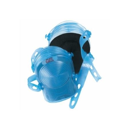 Clc Custom Leather Craft Professional Ultraflex Gel Knee Pads, Synthetic Rubber Straps, Blue 201-G361