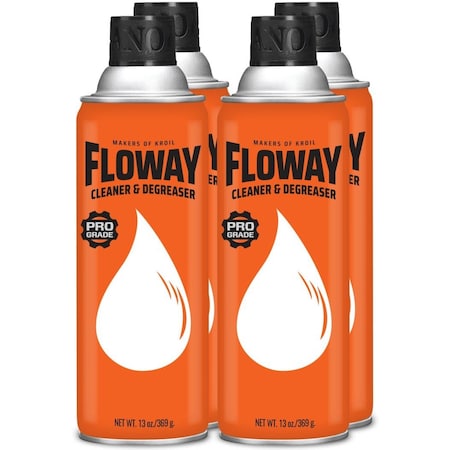 Kroil 13 Oz. Floway Aerosol, Degreaser, Industrial Strength, Multipurpose, 4PK AZFL132C4