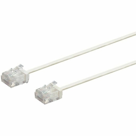 Monoprice Micro SlimRun Cat6 Ethernet Patch Cable - Stranded_ 550MHz_ UTP_ Pure 34258