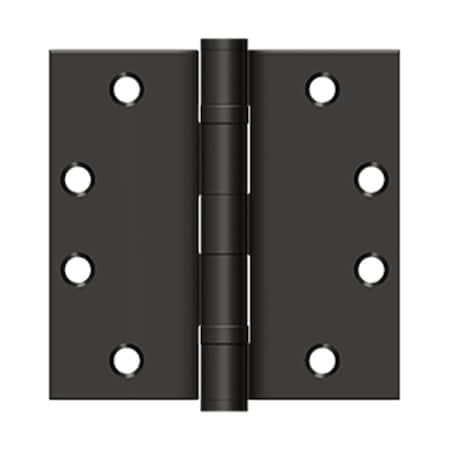 Dendesigns 4.5 x 4.5 in. Heavy Duty Square Hinge, Oil-Rubbed Bronze DE796199